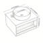 Meuble-lavabo 24 po avec lavabo et tablette de rangement