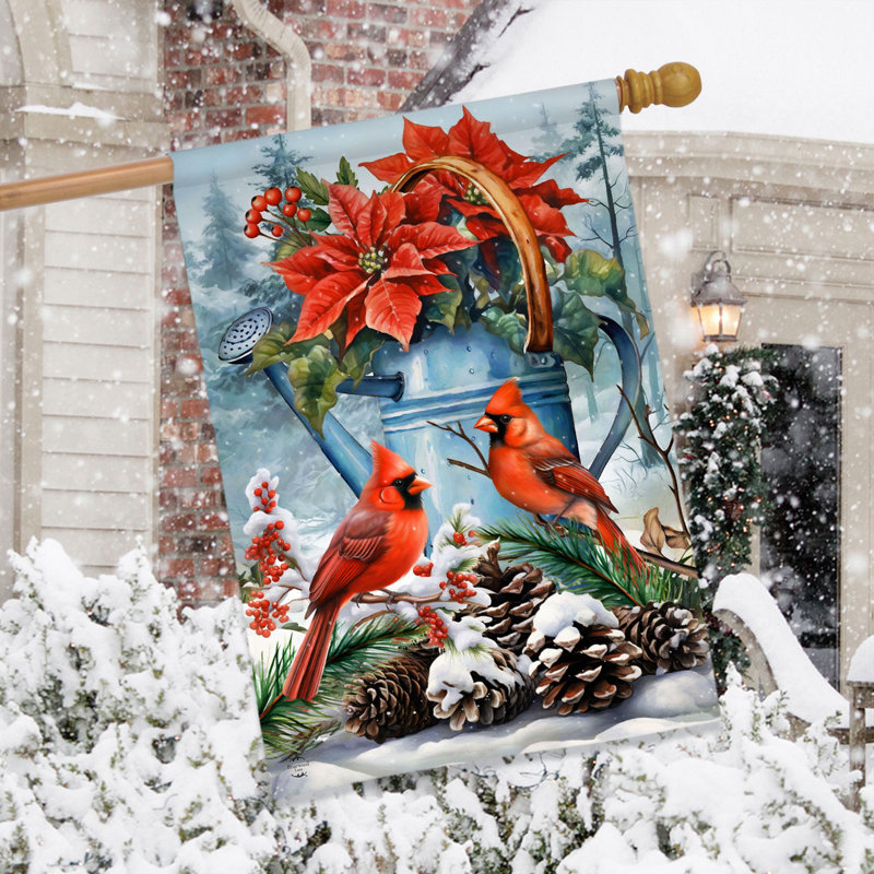 Drapeau de l'arrosoir d'hiver