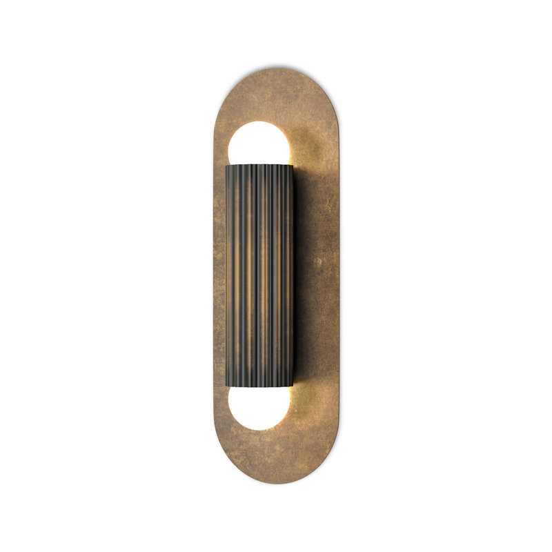 Vesta Sm Sconce, Heritage Bronze Brass