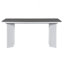 Ensemble de table de salle à manger moderne 7 pièces avec 6 chaises rembourrées, bois massif durable et conception peu encombrante pour des repas confortables et élégants, ensemble de table de salle à manger