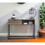 Bureau d'écriture polyvalent et rustique avec construction robuste et rangement pratique