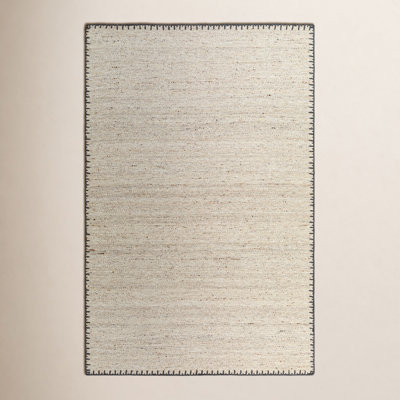 Jayde Handmade Wool Beige/Gray Rug
