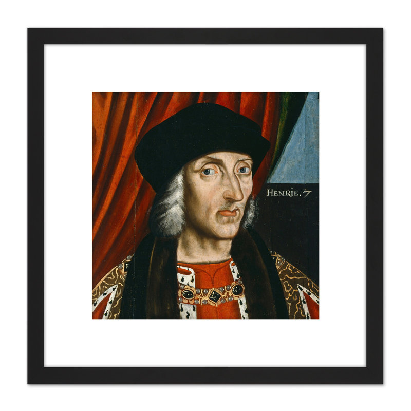 British School Henry VII King Portrait - Single Picture Frame Painting