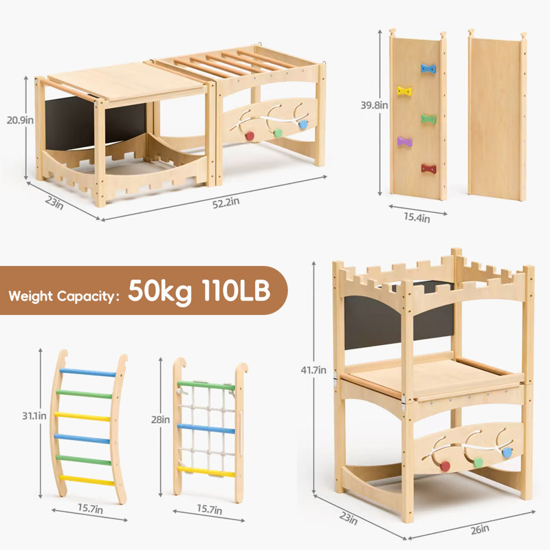 Ensemble d'escalade pour tout-petits Pikler