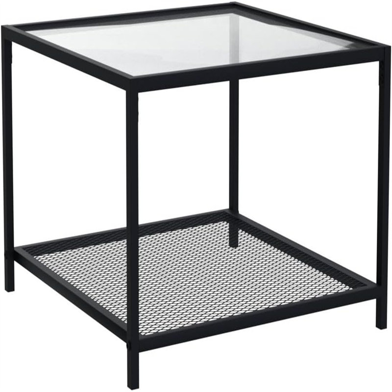 Glass Top End Table