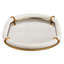 Plateau ovale en cuir Uttermost Chypre