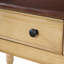 Bureau d'écriture Iston en bois traditionnel de 54 po de large avec 2 tiroirs à fermeture en douceur, pieds de canette tournés et bord de galerie