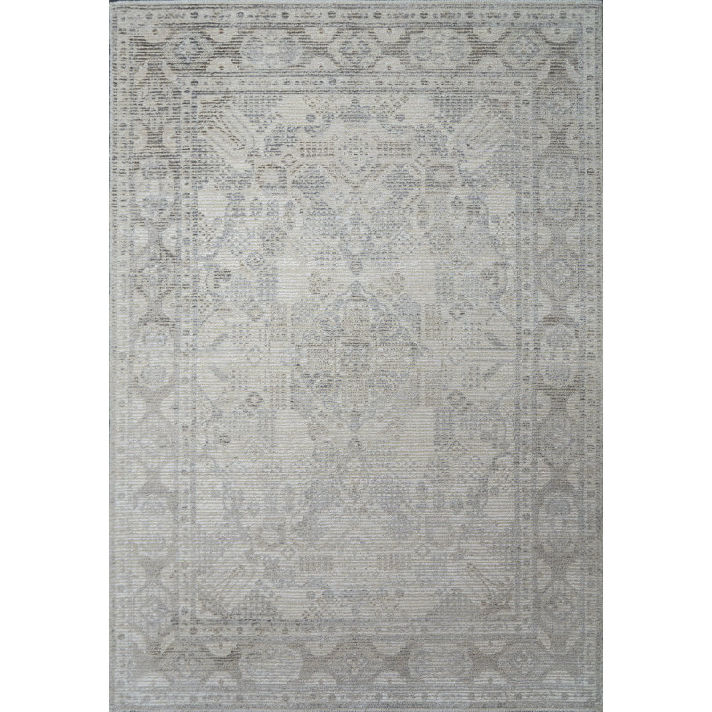 Stefano 15700-189 ivoire / beige / gris, Rectangle 5 pi x 8 pi