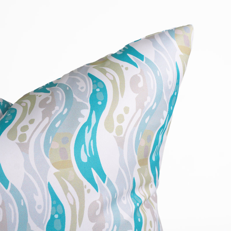 Housses de coussin d'extérieur en polyester à motif résistant aux intempéries, coussins décoratifs et housses de coussin Fab Fabine