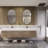 Natrona 83.4'' Double Bathroom Vanity with Acrylic Top-1789251090