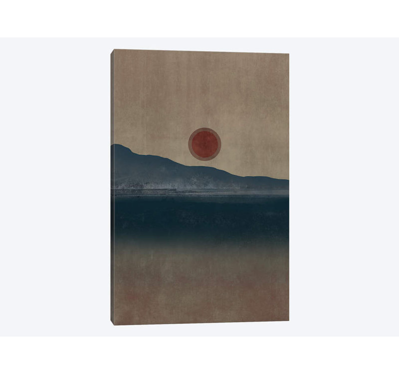 «Minimal Landscape X», impression sur toile, H 12 po x l 8 po x P 0,75 po, Pas de tapis, Toile tendue