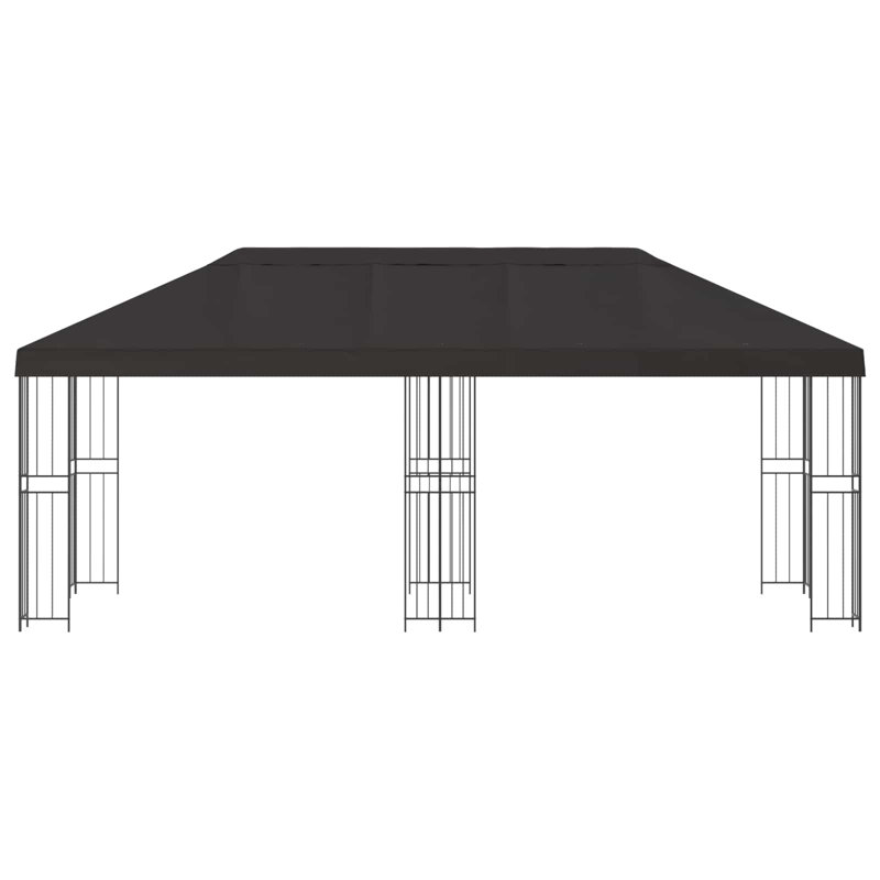 Vidaxl Gazebo Polyester And Steel, Anthracite