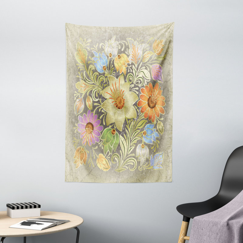 Tapisserie polyester antique, H 60 po x l 40 po