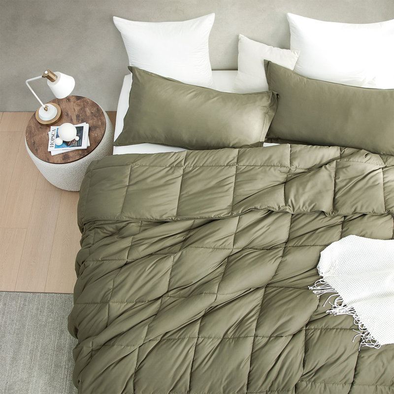 Snorze Cloud  Coma Inducer Comforter Set, Green, Alaskan King Comforter + 2 King Shams
