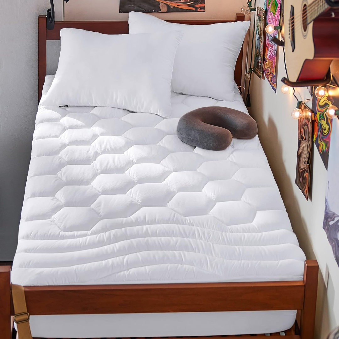 Bedsure Quilted Fitted Mattress Topper Bedsure 