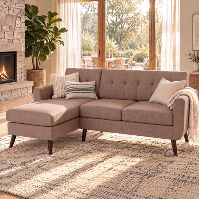 Canapé modulaire rembourré 80 po Mid-Century L 80 po Mid-Century