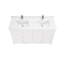 60" Solid Wood Sink Vanity  With 1' Artificial Stone Top-439160358