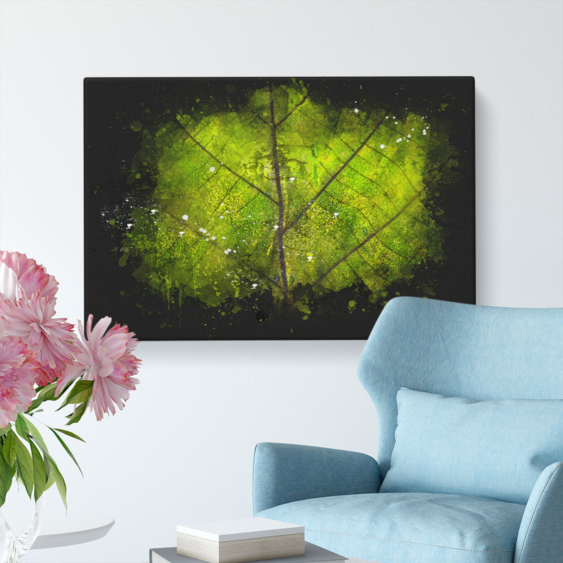 Lines Of The Leaf - Wrapped Canvas, 50cm H x 76cm W x 3cm D
