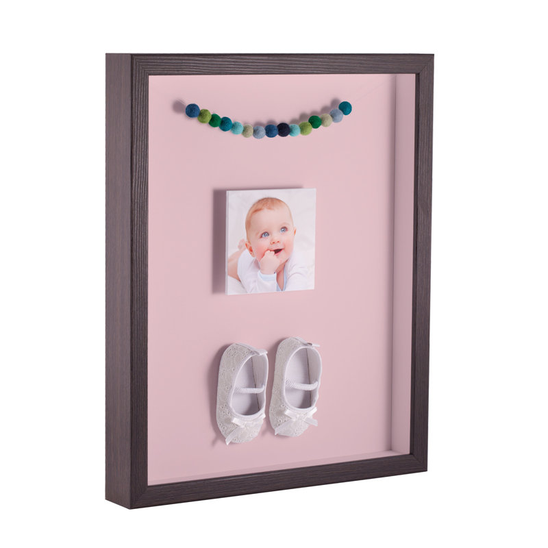 Wood Matte Shadow Box Picture Frame, Pink