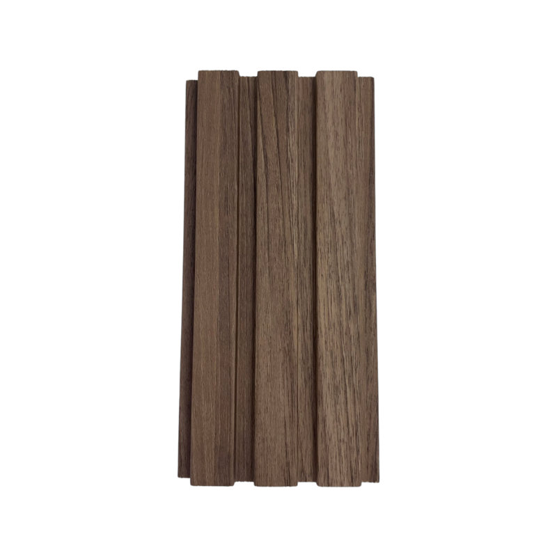Panneau mural 3D 4,76 po x 110,24 po, Noyer clair mat