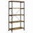 Rustic Nutmeg 2-Piece Computer Desk And Bookcase