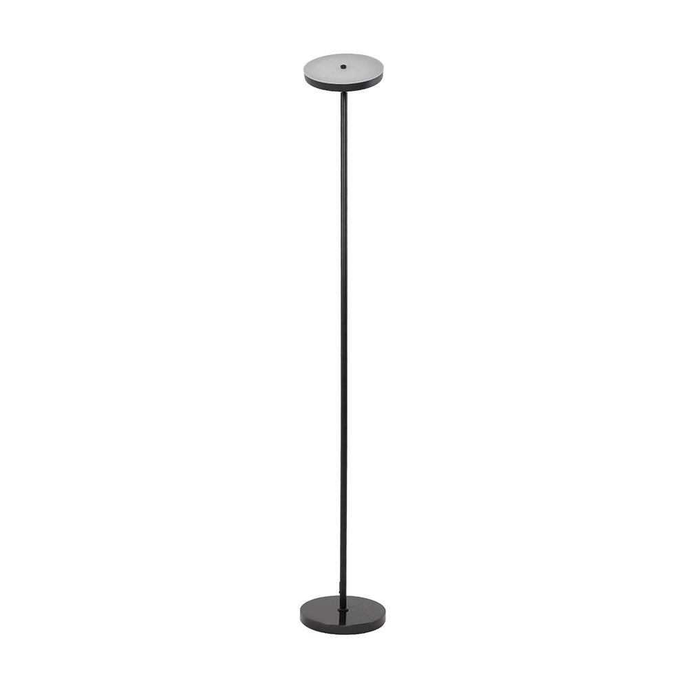 185.5cm Polished Torchiere Floor Lamp with USB and Outlet