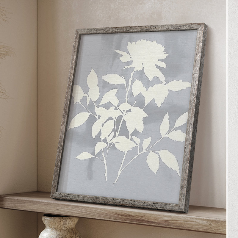 Reproduction encadrée FLORAL Series dxcvii - bois massif, H 11 po x l 9 po