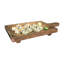 16" Rectangular Footed Serving Tray With Handle