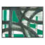 «Emerald Glass Stain - Floater Frame», reproduction d'art sur toile-46823600-46823601