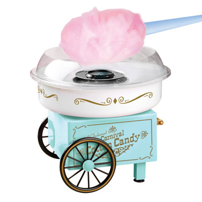 Nostalgia Hard Cotton Candy Maker, Aqua