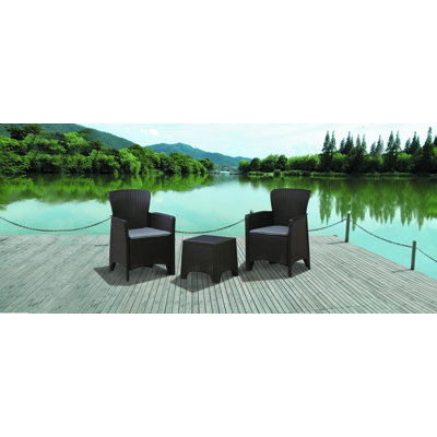2 - Person Patio Conversation Set with Cushions