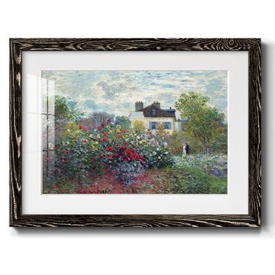 Le jardin de l'artiste à Argenteuil, reproduction d'art sur papier
