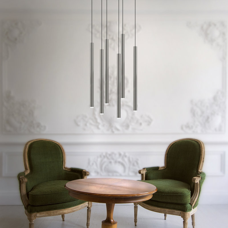 Baileyton 6 - Light Cluster Pendant, Nickel