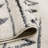Ganae Low Shag Modern Farmhouse Ivory/Gray Performance Area Rug-1605112710