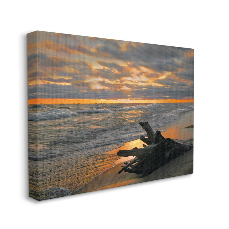 «Driftwood at Sunset» par Steve Toole, H 36 po x l 48 po x P 1,5 po