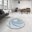 Tapis de zone bleue à motifs-2014739630