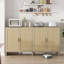 Buffet 70 po en rotin avec rangement