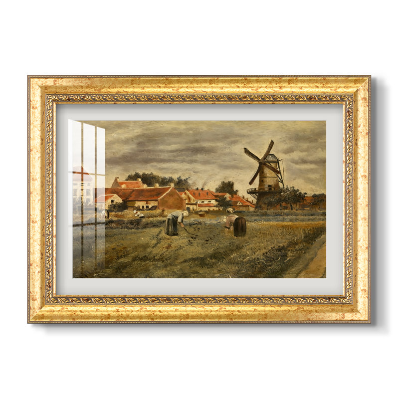 La récolte des pommes de terre, 1875 - Henri De Braekeleer - Estampe encadrée sur mesure, 20x28 INNER SIZE