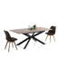 Loiselle Extendable Metal Base Dining Table-10239750