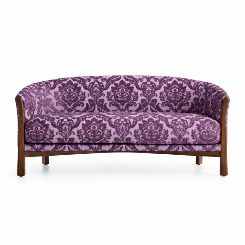 Damask Two Tone Velvet | Neiman Fabric, Plum