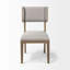 Chaise d'appoint rembourrée en bois massif Maine-554344291