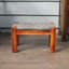 Tabouret Dock en bois avec siège en osier