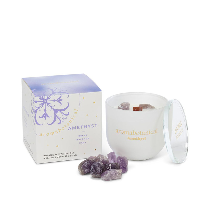 Bougie parfumée cire et améthyste