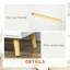 Table de chevet 2 tiroirs Gib en blanc / brun