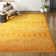 Lazaro Geometric Machine Made Power Loom Polypropylene Area Rug in Yellow