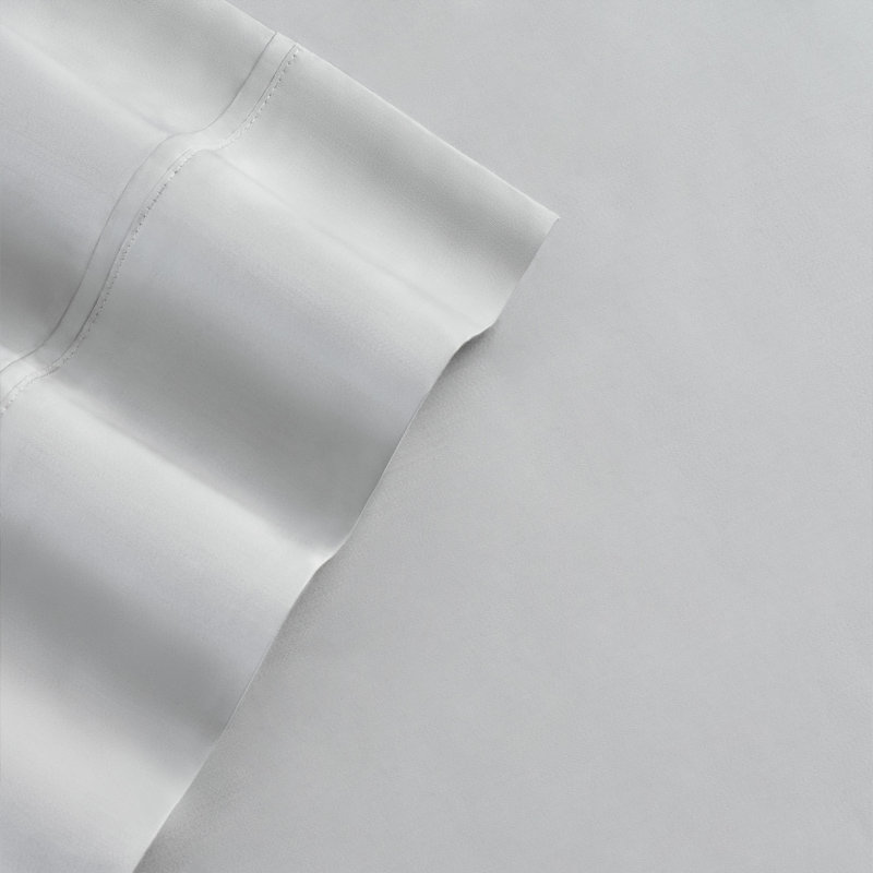 Ensemble de draps Eencalyptus Tencel, Double, Gris clair