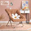 Soft Faux Fur Oversized Folding Accent Chair-935085472