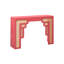 Console TOV Furniture Corail rose et rotin Suzie-87467344