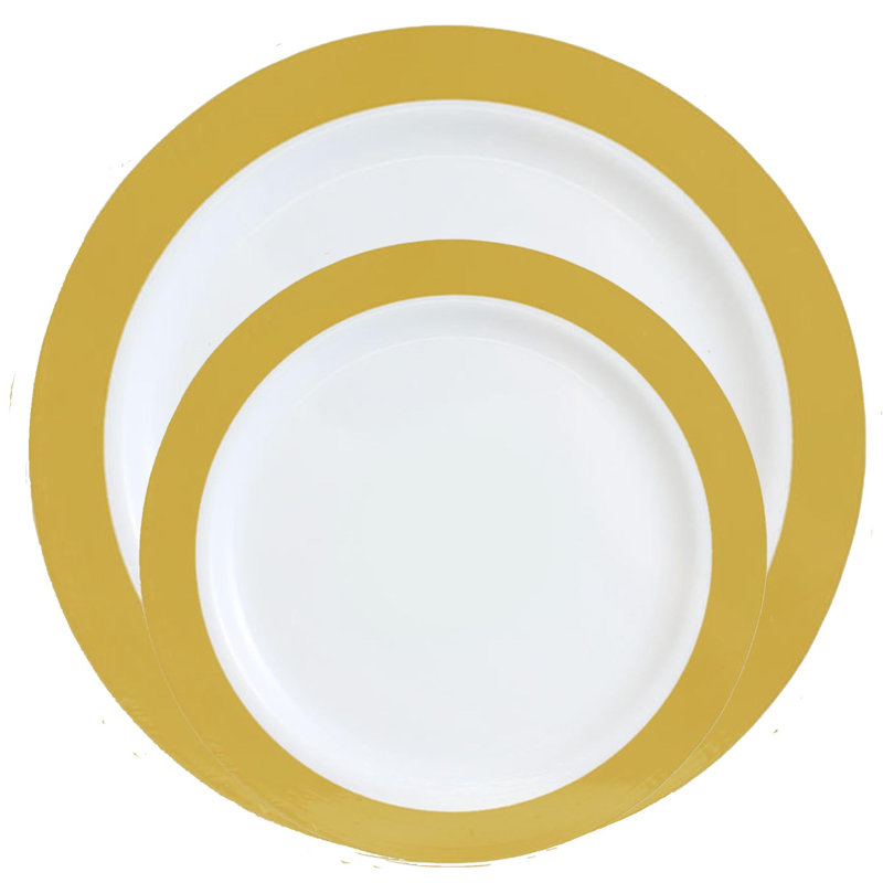 Ensemble de 16 assiettes rondes Ecoqualité