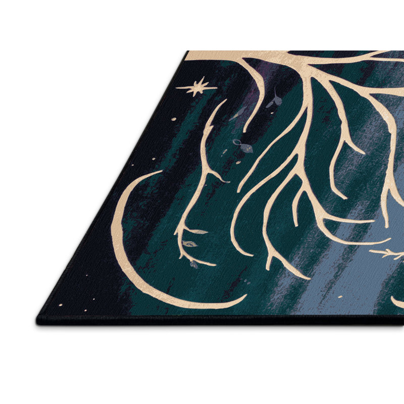Forest Mirage Rug, Square 3'